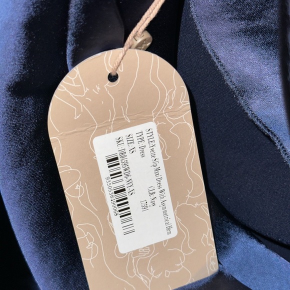 Meshki Navy Cowl Neck Midi Dress - Picture 4 of 5